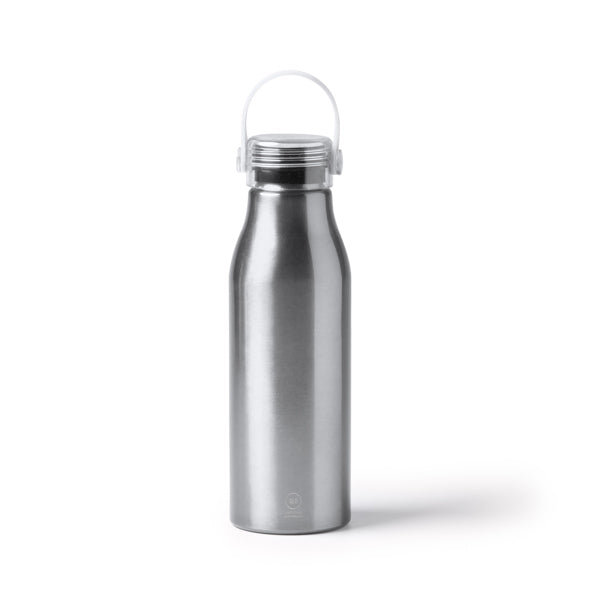 Stamina Fental recycled aluminium bottle 750 ml in silver, ready for laser engraving