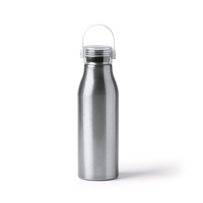 Stamina Fental recycled aluminium bottle 750 ml in silver, ready for laser engraving