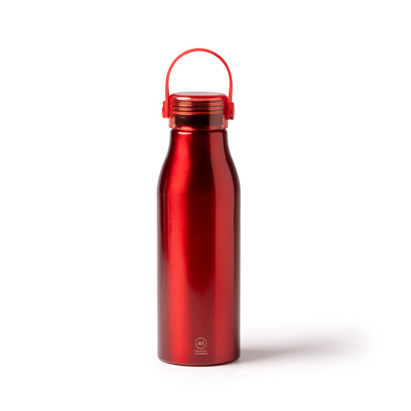 Stamina Fental recycled aluminium bottle 750 ml in red, ready for laser engraving