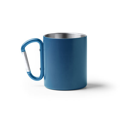 Stamina Nasik recycled stainless steel thermal cup 300 ml in royal blue, ready for logo printing