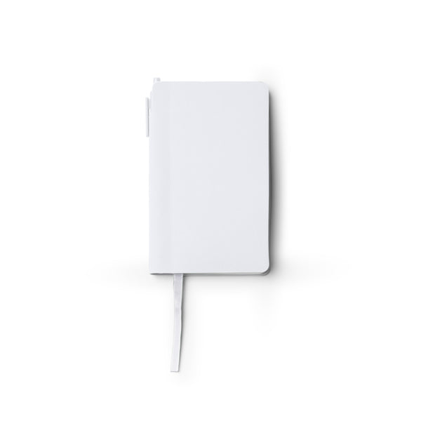 Stamina Goldin faux leather notebook A6 in white, ready for logo printing