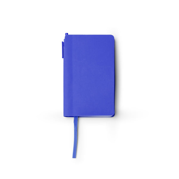 Stamina Goldin faux leather notebook A6 in royal blue, ready for logo printing