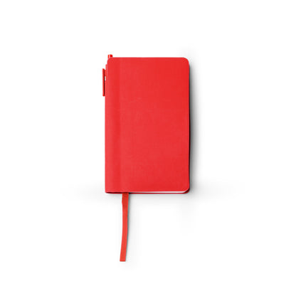 Stamina Goldin faux leather notebook A6 in red, ready for logo printing