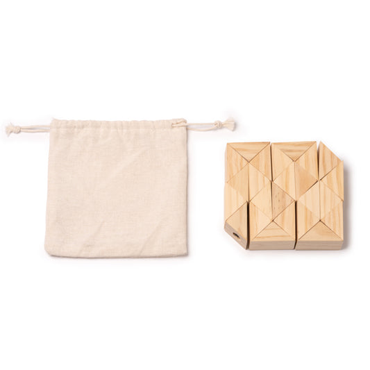 Stamina Nokit wood game in beige, ready for logo printing