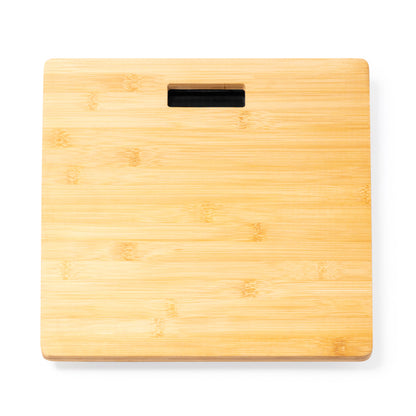 Stamina Tadeus bamboo kitchen scale in beige, ready for laser engraving