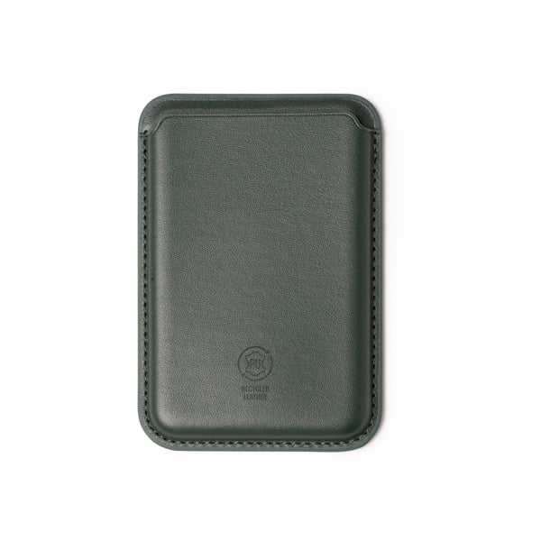 Stamina Cairo recycled PU card holder in dark green, ready for logo printing