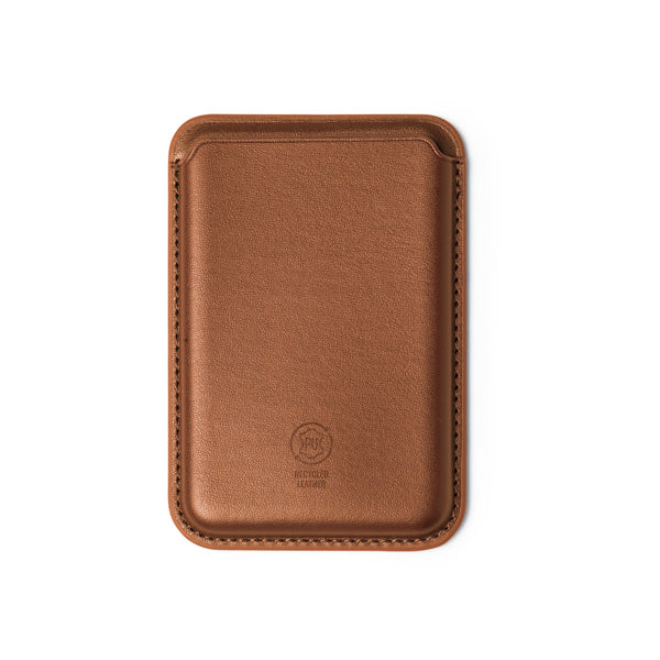 Stamina Cairo recycled PU card holder in brown, ready for logo printing