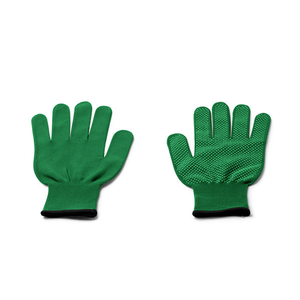 Stamina Yastin comfortable and elastic nylon work gloves in fern green, ready for logo printing