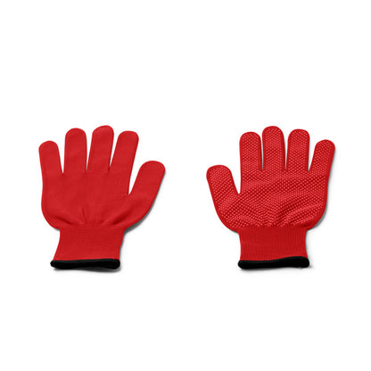 Stamina Yastin comfortable and elastic nylon work gloves in red, ready for logo printing