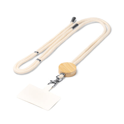 Stamina Nibis cotton and bamboo lanyard, ready for laser engraving