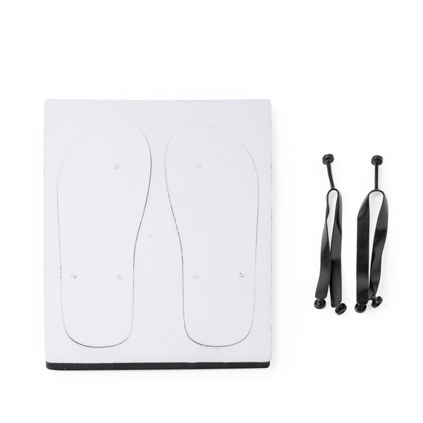 Stamina Paiva flip flops in white, ready for logo printing