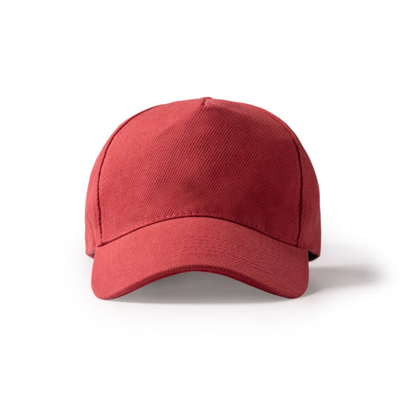 Stamina Fred cotton cap in red, ready for logo printing