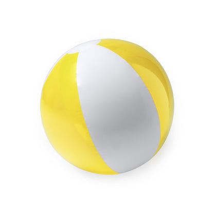 Stamina Yazos pVC beach ball in yellow, ready for logo printing