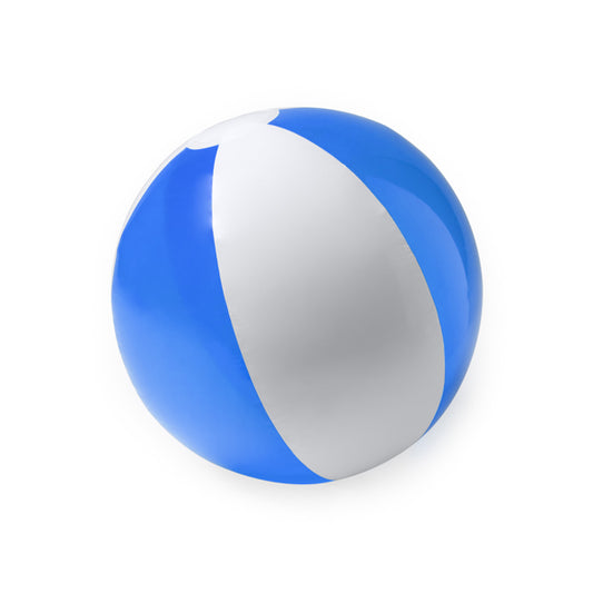 Stamina Yazos pVC beach ball in royal blue, ready for logo printing