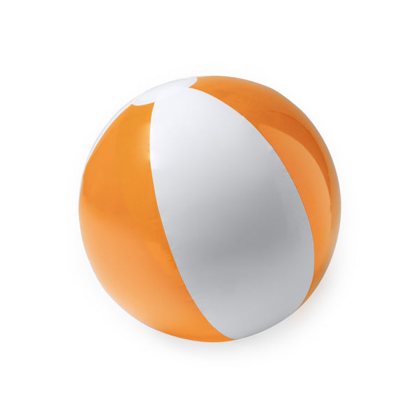 Stamina Yazos pVC beach ball in orange, ready for logo printing