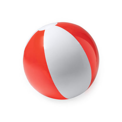 Stamina Yazos pVC beach ball in red, ready for logo printing