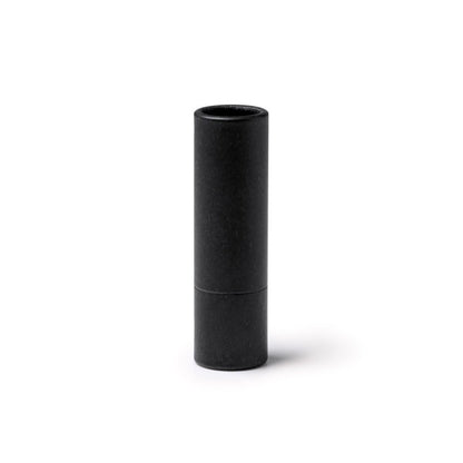 Stamina Riba recycled cardboard lip balm in black, ready for logo printing