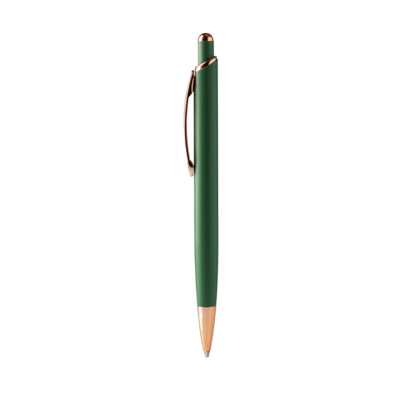 Stamina Perla push ball pen in dark green, ready for logo printing