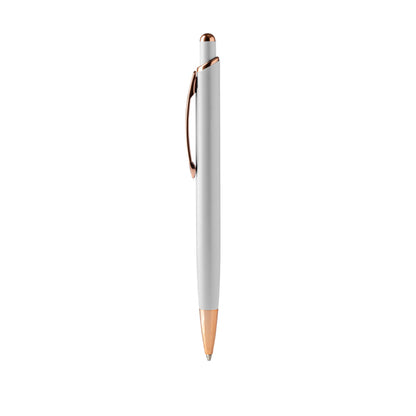 Stamina Perla push ball pen in silver, ready for logo printing