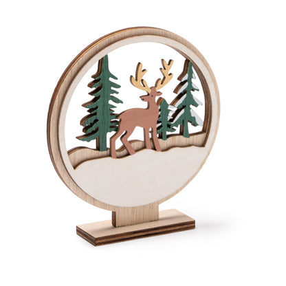 Stamina Zikos Christmas decoration made of wood, ready for laser engraving