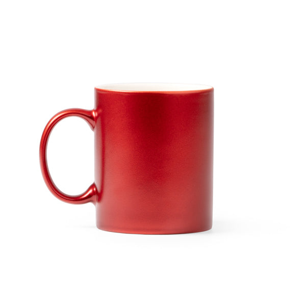 Stamina Marty ceramic mug 350 ml in red, ready for logo printing