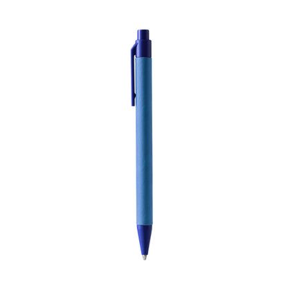 Stamina Piero recycled cardboard and recycled ball pen in royal blue, ready for logo printing