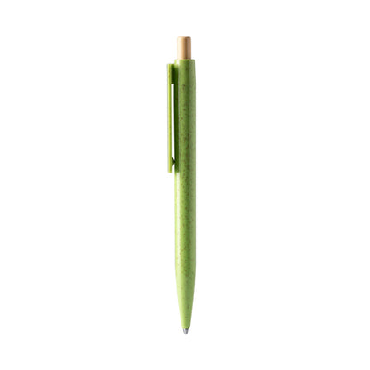 Stamina Carini wheat and bamboo fibre ball pen in fern green, ready for logo printing