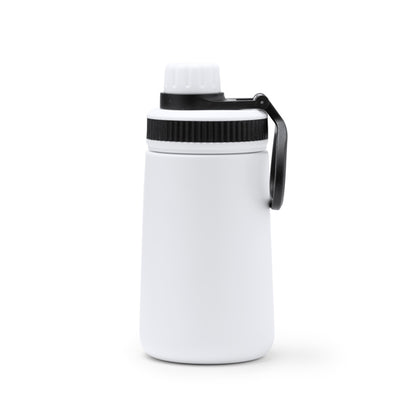 Stamina Pumba double-walled stainless steel vacuum flask in white, ready for logo printing