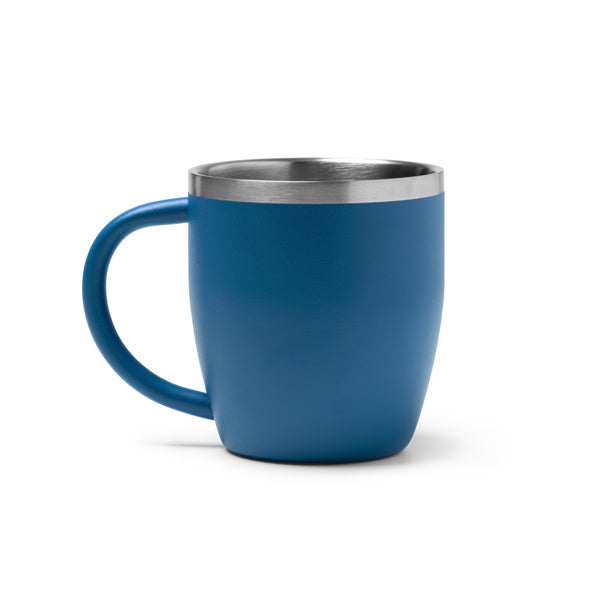 Stamina Bany double-walled stainless steel thermal cup in royal blue, ready for laser engraving