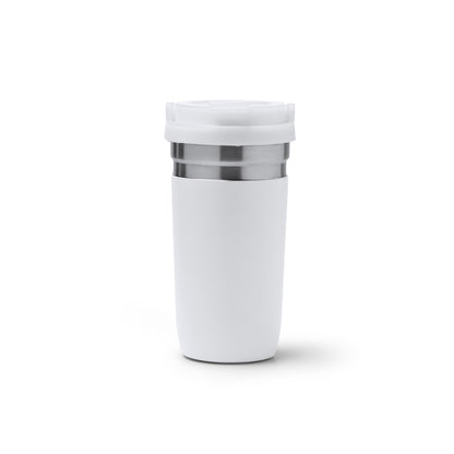 Stamina Gredos stainless steel thermal cup 500 ml in white, ready for logo printing