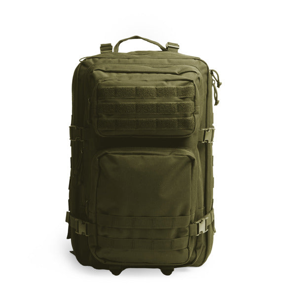 Stamina Malony 600D polyester backpack in dark green, ready for logo printing