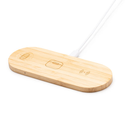 Stamina Fergus bamboo charger, ready for logo printing