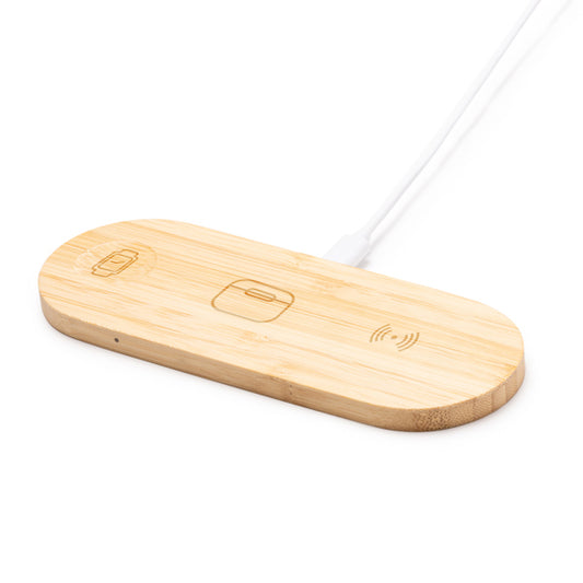 Stamina Fergus bamboo charger, ready for logo printing