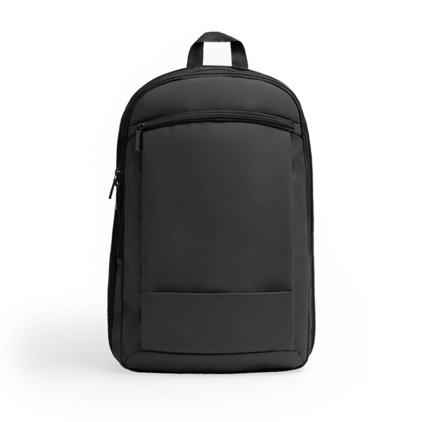 Stamina Binder recycled polyester RPET and backpack in black, ready for logo printing