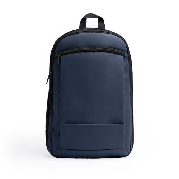 Stamina Binder recycled polyester RPET and backpack in navy blue, ready for logo printing