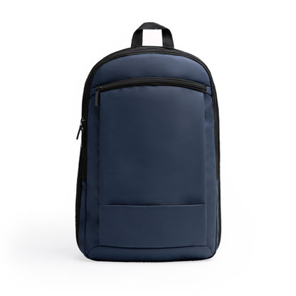 Stamina Binder recycled polyester RPET and backpack in navy blue, ready for logo printing