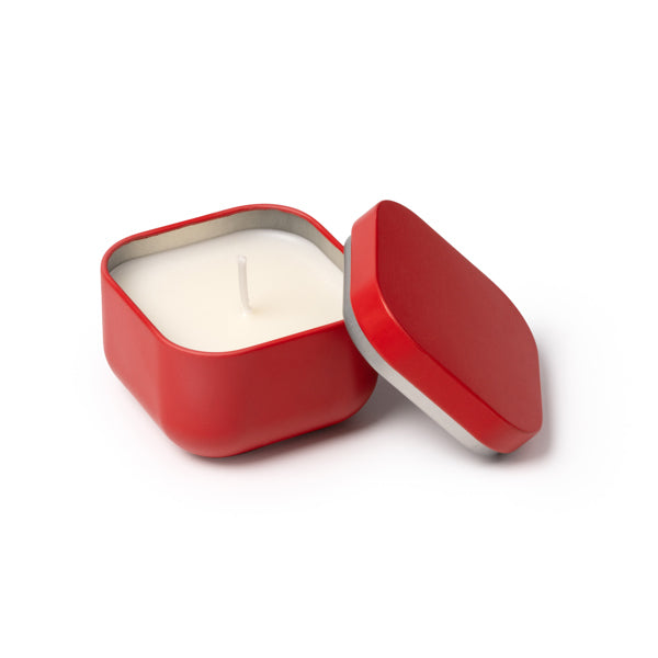 Stamina Trini a square metal candle, ready for laser engraving