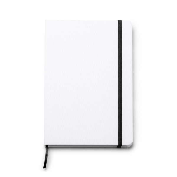 Stamina Sandro RPET notebook A5 in black, ready for logo printing