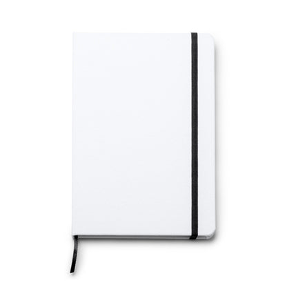 Stamina Sandro RPET notebook A5 in black, ready for logo printing