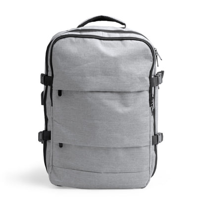 Stamina Margot recycled RPET polyester backpack in heather grey, ready for logo printing