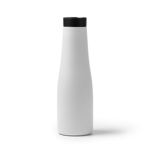Stamina Turman double-walled stainless steel vacuum flask in white, ready for laser engraving