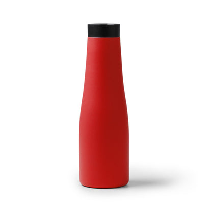 Stamina Turman double-walled stainless steel vacuum flask in red, ready for laser engraving