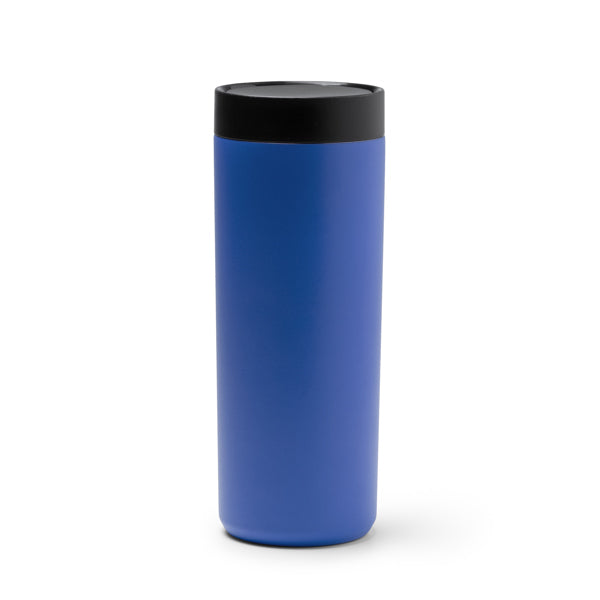 Stamina Clarke double-walled stainless steel thermal cup in royal blue, ready for laser engraving
