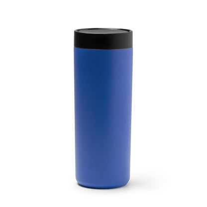 Stamina Clarke double-walled stainless steel thermal cup in royal blue, ready for laser engraving