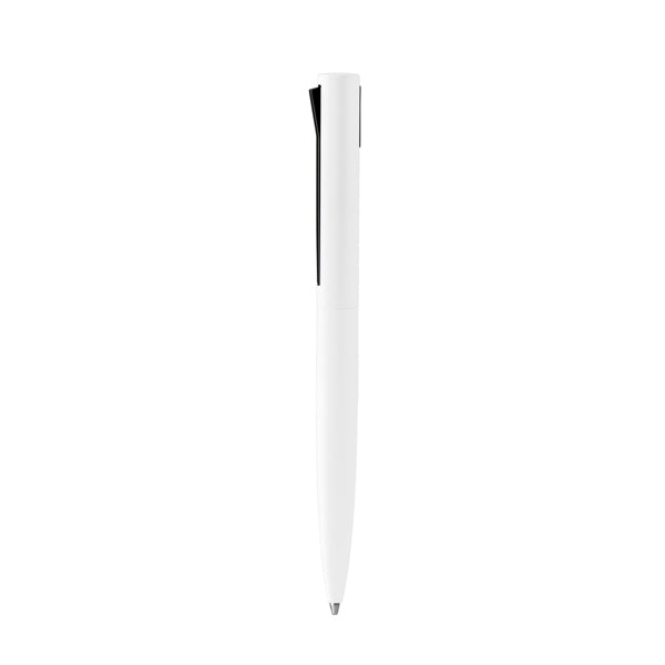 Stamina Brook recycled ABS and recycled ball pen in white, ready for logo printing
