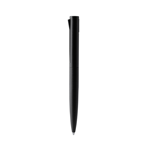Stamina Brook recycled ABS and recycled ball pen in black, ready for logo printing
