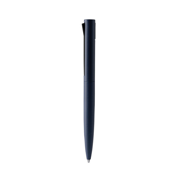 Stamina Brook recycled ABS and recycled ball pen in navy blue, ready for logo printing