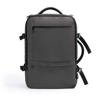Stamina Rayan PU leather backpack in grey, ready for logo printing