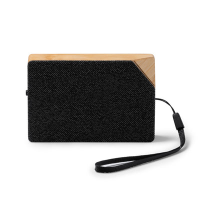 Stamina Yunker recycled RPET polyester and Bluetooth speaker in beige, ready for laser engraving