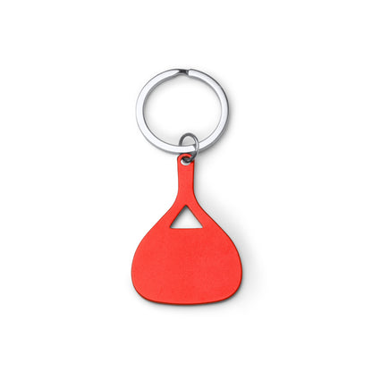 Stamina Lebron aluminium keyring in red, ready for laser engraving